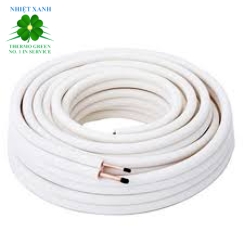 Ống đồng Thái Lan LHCT bảo ôn, cách nhiệt D6/12 dày 0.7mm (từ 2 HP)